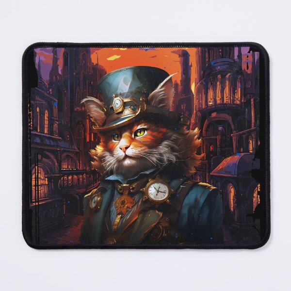 Item preview, Steampunk Cat Owner Gift Kids Cool Cat designed and sold by DSWShirts.