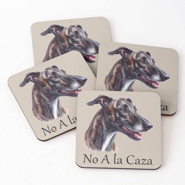 Item preview, No A la Caza! - Galgo Español in watercolor designed and sold by Berlini.