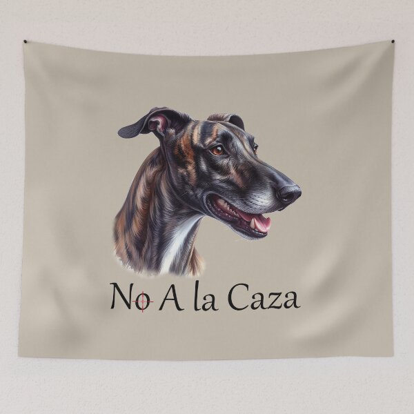 Item preview, No A la Caza! - Galgo Español in watercolor designed and sold by Berlini.