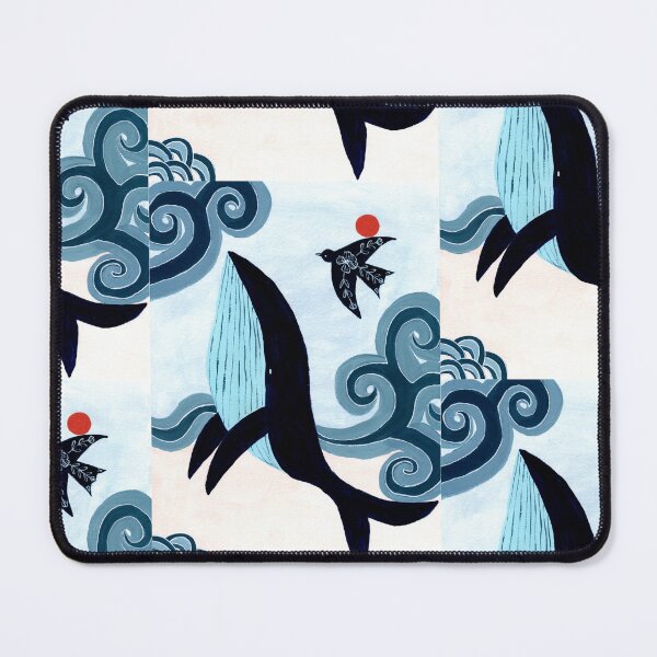 Item preview, Whale and bird designed and sold by JadeWuArt.