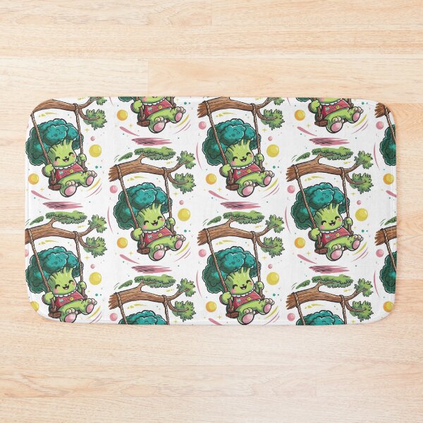 Item preview, Swinging with Joy: A Happy Broccoli's Colorful Adventure designed and sold by SplashTastic.