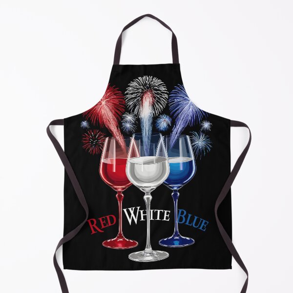 Item preview, Red White Blue Wine Fireworks Celebration designed and sold by Quirky Shirts.