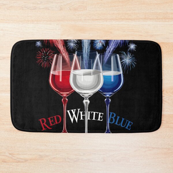 Item preview, Red White Blue Wine Fireworks Celebration designed and sold by Quirky Shirts.