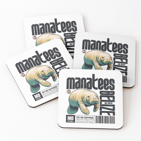 Item preview, Caye Caulker Manatees, Belize designed and sold by Mafiadonar.