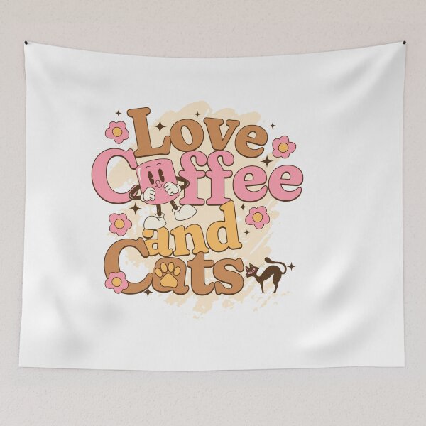 Item preview, Love Coffee and Cats designed and sold by LaceRenee.