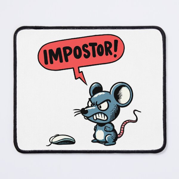 Item preview, Angry Mouse Impostor - Cartoon Illustration designed and sold by PrintMastery.