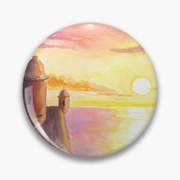 Item preview, Caribbean Fort Sentry Tower during Sunset designed and sold by artshop77.