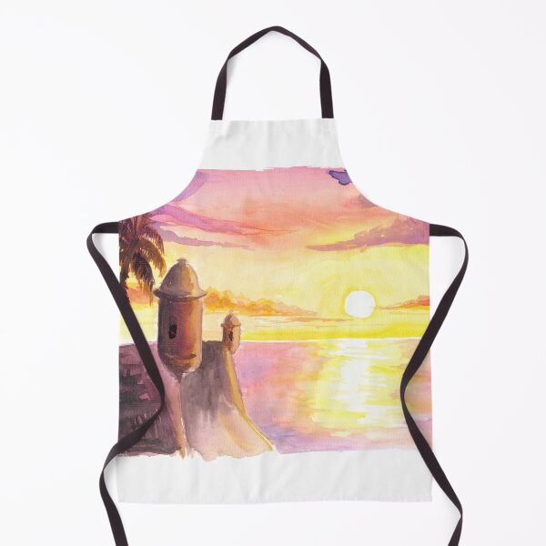 Item preview, Caribbean Fort Sentry Tower during Sunset designed and sold by artshop77.