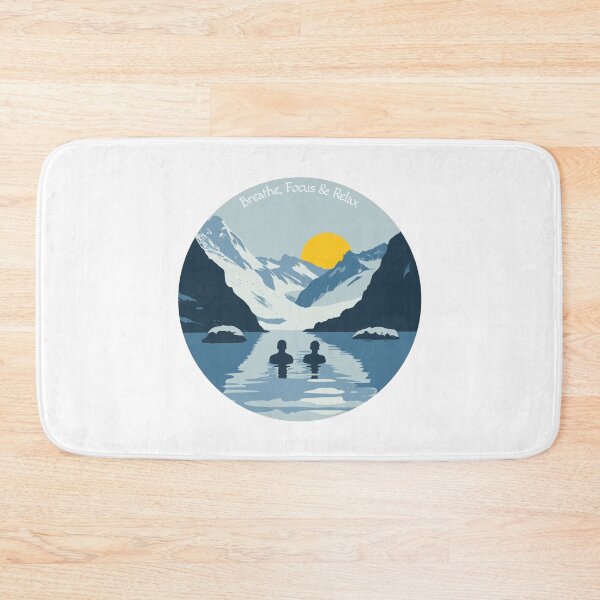 Item preview, Kopie von Two women take a cold plunge in nature designed and sold by Bouldershop.