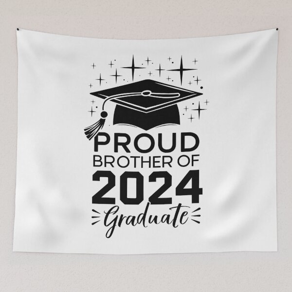Item preview, Proud Brother Of A 2024 Graduate designed and sold by Quirky Shirts.