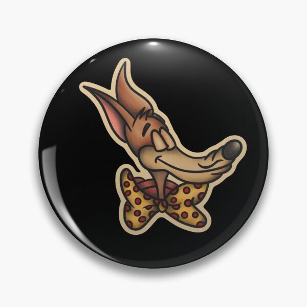 Item preview, Cartoon Wolf Tattoo Flash designed and sold by TMJ Design Co.