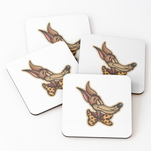 Item preview, Cartoon Wolf Tattoo Flash designed and sold by TMJ Design Co.