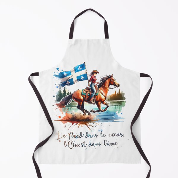 Item preview, Quebec Cowgirl Québécoise - Le Nord dans le cœur, l'Ouest dans l'âme designed and sold by Pawsitive Pixel Studio.