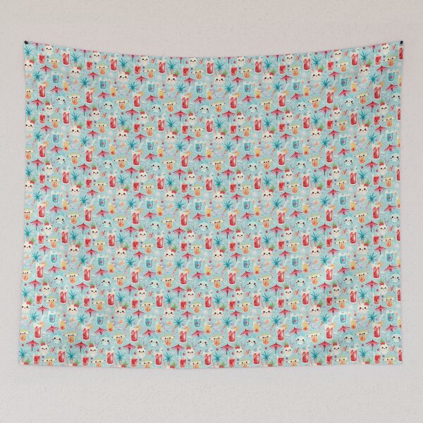 Item preview, Kawaii Summer Drinks Seamless Pattern: Cute and Adorable Textile Design designed and sold by Moisky Patterns.