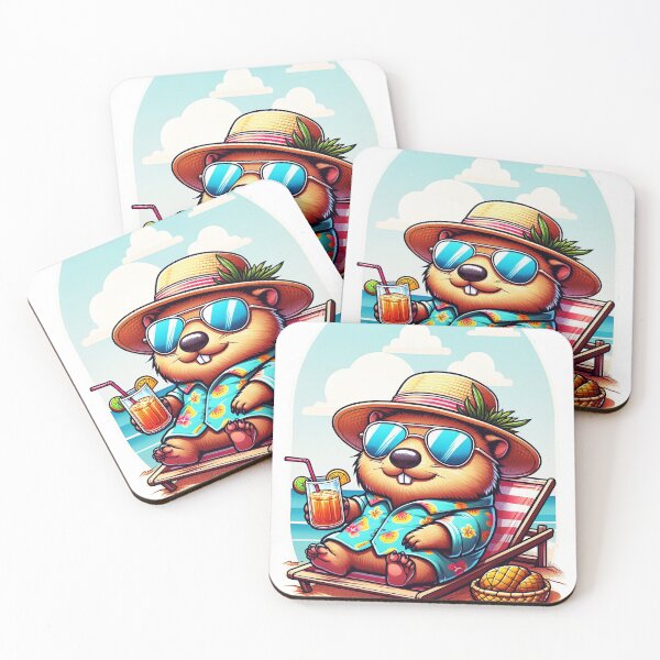 Item preview, wombat en la playa designed and sold by aliraweb.