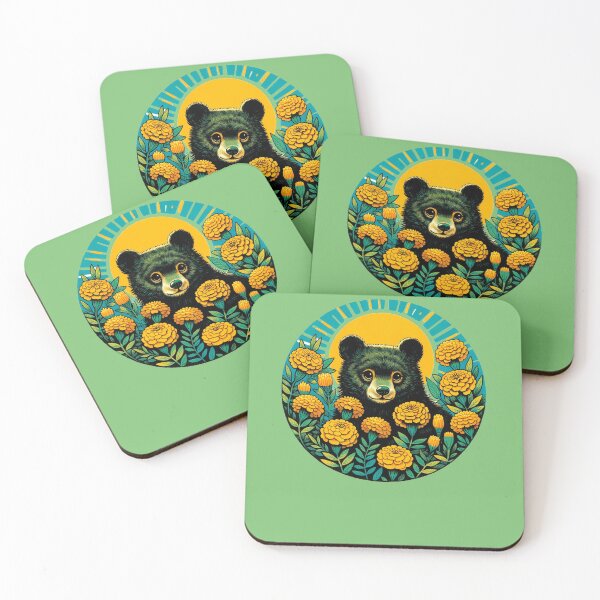 Item preview, Marigold Black Bear designed and sold by FrictionMaxxing.