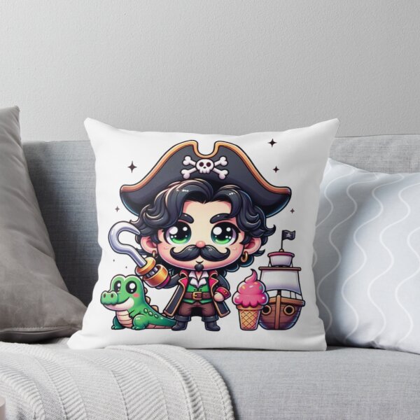 Item preview, Capt’ of the Sea I Hook And Tick-Tock Crocodile Eating Ice Cream designed and sold by PedroStyle.