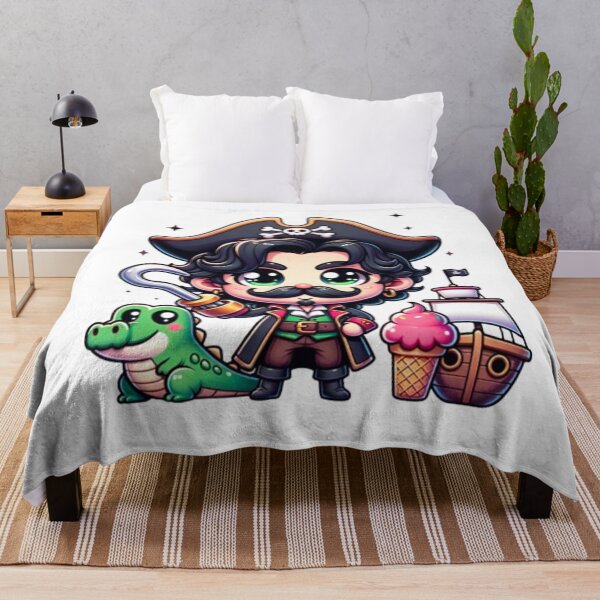 Item preview, Capt’ of the Sea I Hook And Tick-Tock Crocodile Eating Ice Cream designed and sold by PedroStyle.