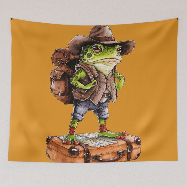 Item preview, a traveler frog designed and sold by 123ks.