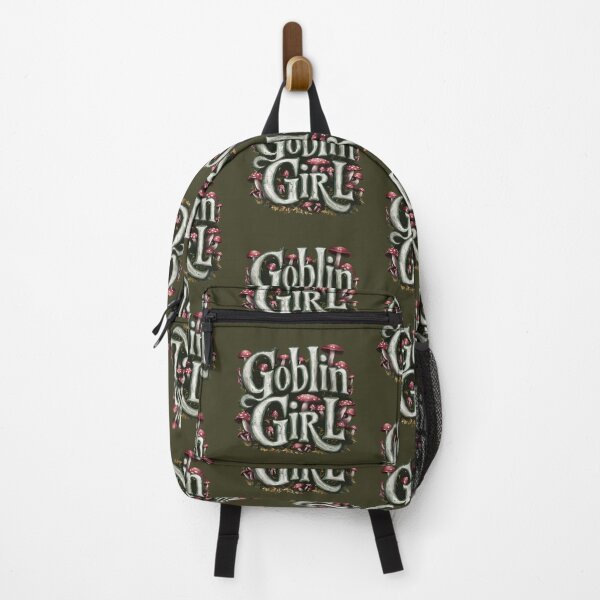 Item preview, Goblincore goblin girl - goblins aesthetic - gift for mushrooms lovers - red amanita fungi foraging designed and sold by Fantasy Cache.