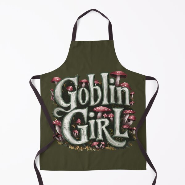 Item preview, Goblincore goblin girl - goblins aesthetic - gift for mushrooms lovers - red amanita fungi foraging designed and sold by Fantasy Cache.