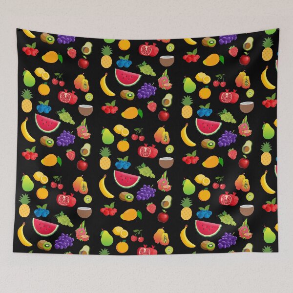 Item preview, Multicolored Fruits pattern designed and sold by Kalpa.
