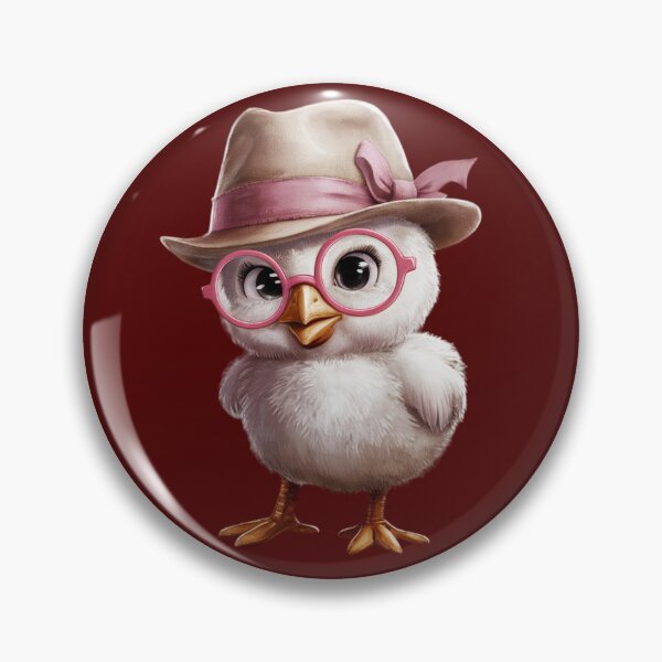 Item preview, baby chick wearing a hat and glasses designed and sold by 123ks.