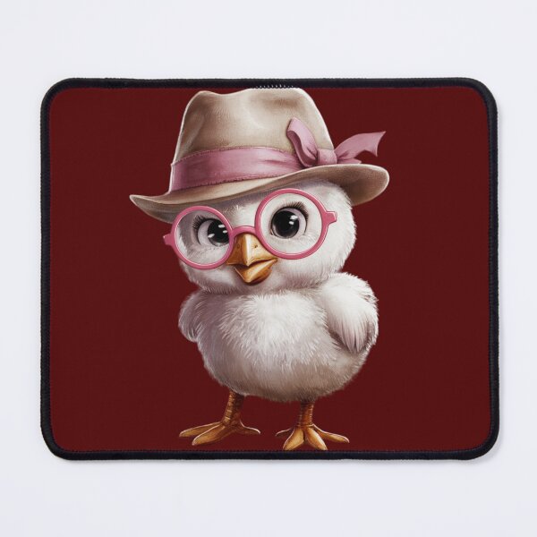 Item preview, baby chick wearing a hat and glasses designed and sold by 123ks.