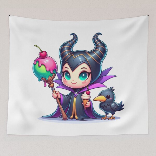 Item preview, Lil’ Mal and Diablo Eating Ice Cream  designed and sold by PedroStyle.