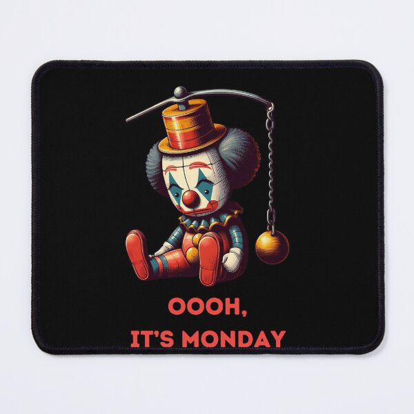Item preview, Monday mood, wind-up vintage toy clown designed and sold by coloursforkids.