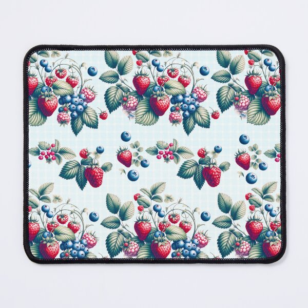 Item preview, Summer Berries Blue designed and sold by fleur-moderne.