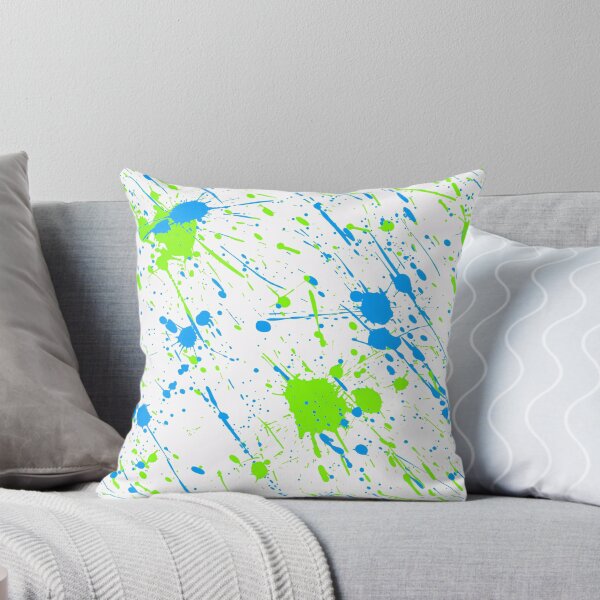 Item preview, Abstract Paint Splatter Patterns in Green and Blue v1 | Phone case, Blanket, Cushion designed and sold by BuzzworthyShop.