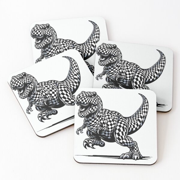 Item preview, Dinosaur & Harmony: Black and White T-rex designed and sold by hapisemilab-jpn.