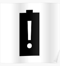 battery empty Poster