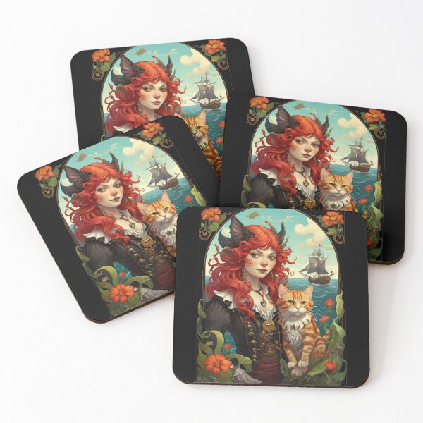 Item preview, Pirate fae and kitty designed and sold by Dreamfamiliars.