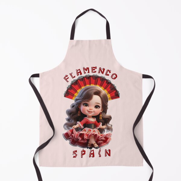 Item preview, Linda chica española con traje de flamenco, ropa cultural española designed and sold by Witsprings.