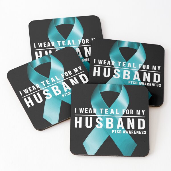Item preview, I Wear Teal for My Husband PTSD Awareness designed and sold by Quirky Shirts.