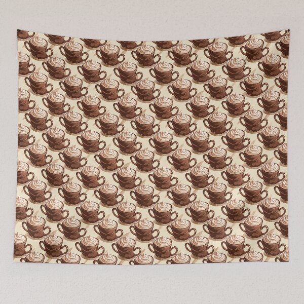 Item preview, Expresso Coffee cups  on cream background designed and sold by OwlWorks.
