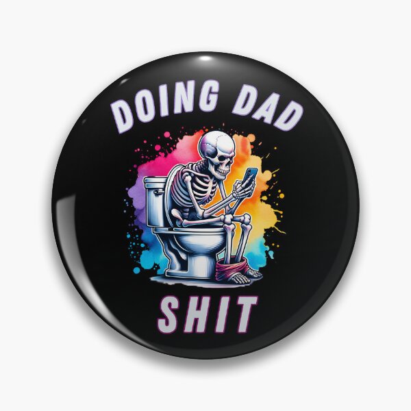 Item preview, Doing Dad Shit Skeleton Toilet designed and sold by Pine-Shop.