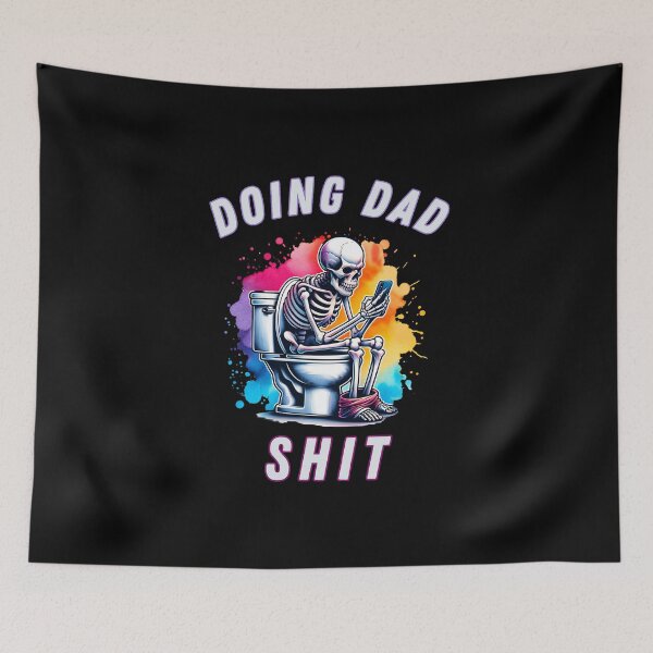 Item preview, Doing Dad Shit Skeleton Toilet designed and sold by Pine-Shop.