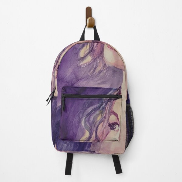 Item preview, Portrait of a young confident woman in violet designed and sold by margikunst.