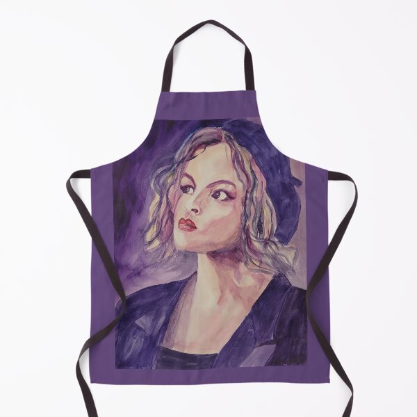 Item preview, Portrait of a young confident woman in violet designed and sold by margikunst.