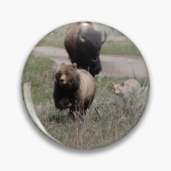 Item preview, grizzly bear in full retreat designed and sold by grizzbass.