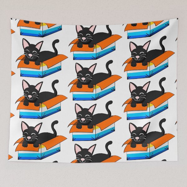 Item preview, Kitty Content in Their Identity designed and sold by HarveyHandcraftsandDesigns.