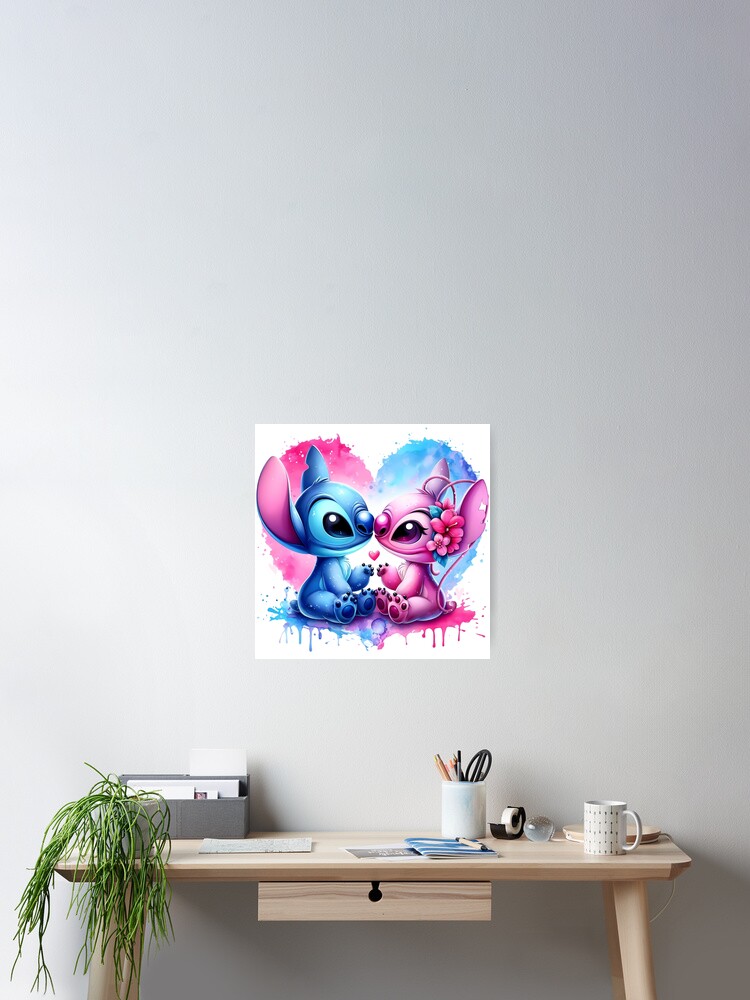 Stitch and Angel Heart Poster