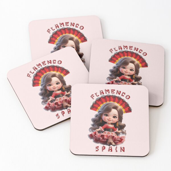 Aperçu de l'œuvre Jolie fille espagnole portant une robe de flamenco, des vêtements culturels espagnols créée et vendue par Witsprings.