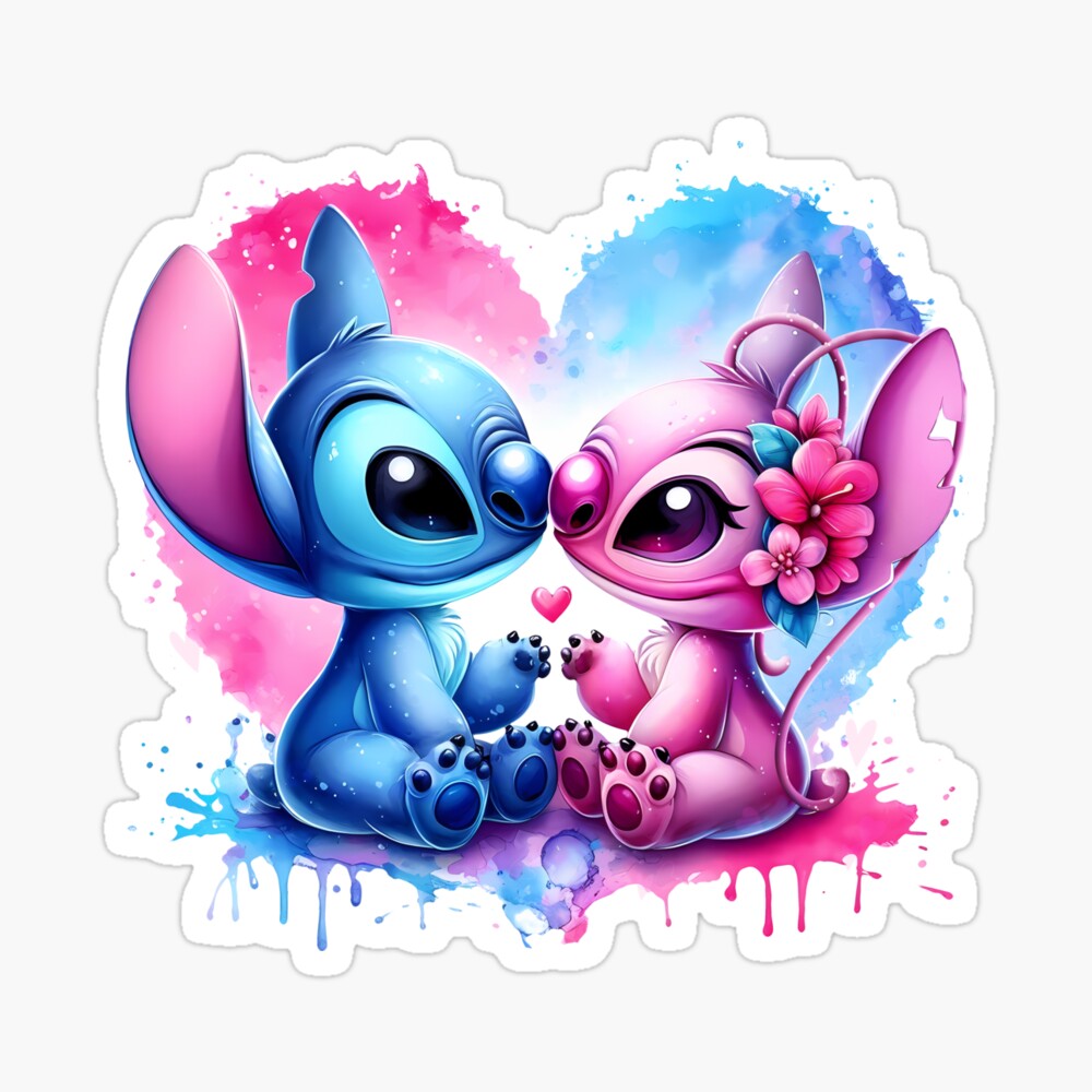 Stitch and Angel Heart Poster