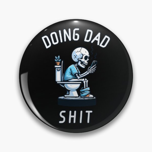 Item preview, Doing Dad Shit Skeleton Toilet designed and sold by Pine-Shop.