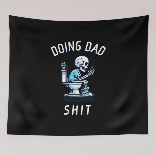 Item preview, Doing Dad Shit Skeleton Toilet designed and sold by Pine-Shop.