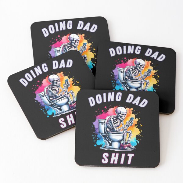 Item preview, Doing Dad Shit Skeleton Toilet designed and sold by Pine-Shop.